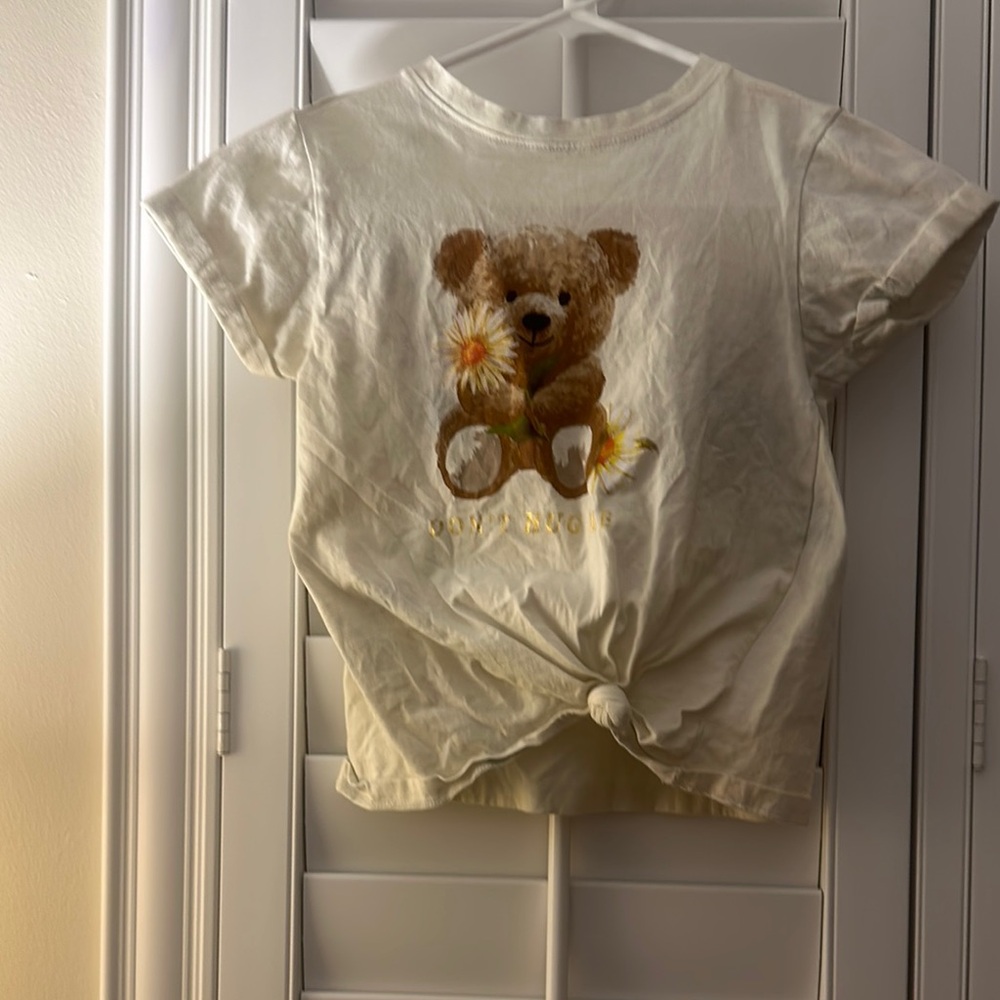 Kids Cream Teddy Bear T-Shirt